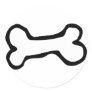Cute Cartoon Dog Bone Sticker