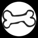 Cute Cartoon Dog Bone Sticker