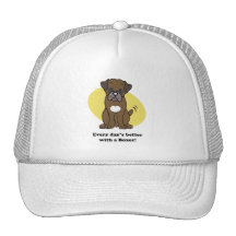Cute Cartoon Dog Boxer Hat