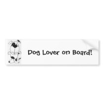 Cute Cartoon Dog Bumper Sticker bumper stickers by patcallum Cute Cartoon Dog Bumper Sticker bumper stickers