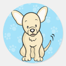 Cute Cartoon Dog Chihuahua Sticker