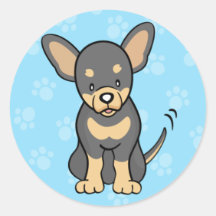 Cute Cartoon Dog Chihuahua Sticker
