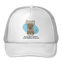 Cute Cartoon Dog Chinese Crested Hat