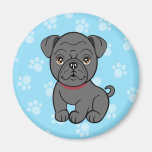 Cute Cartoon Dog Pug Magnet