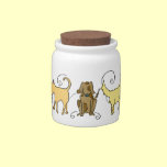 Cute Cartoon Dog Treat Jar candy jars