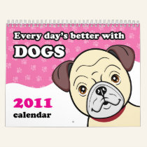 Cute Cartoon Dogs Calendar calendars