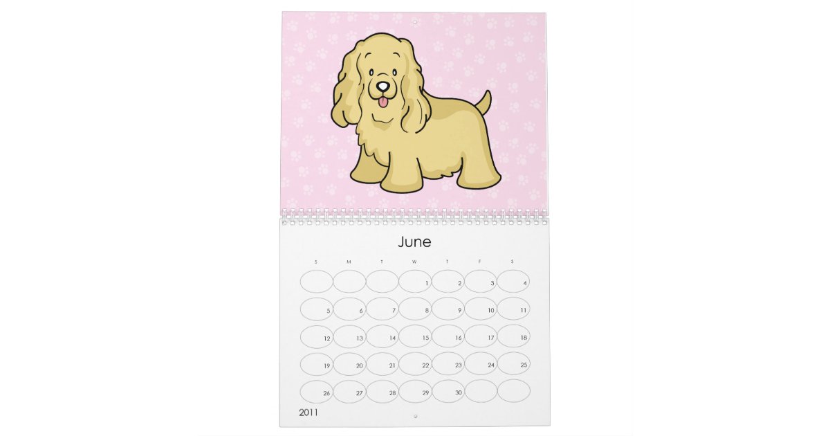 Cute Cartoon Dogs Calendar Zazzle