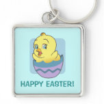 Cute Cartoon Easter Chick keychains