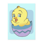 Cute Cartoon Easter Chick postcards