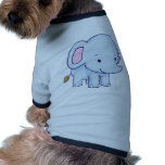 Cute Cartoon Elephant Shirts Dog T Shirt