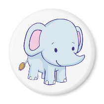 Cute Cartoon Elephant Shirts magnets