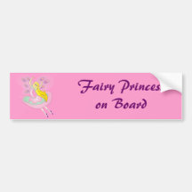 Cute Cartoon Fairy Bumper Stickers