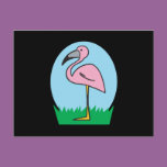 cute cartoon flamingo