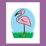 cute cartoon flamingo