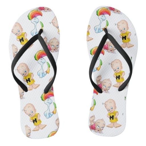 cute cartoon flip flops | Zazzle