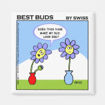 Cute Cartoon For A Gardener Wife or Girlfriend Fridge Magnets