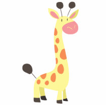 Cute Cartoon Giraffe photo sculptures