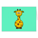 Cute Cartoon Giraffe Cards