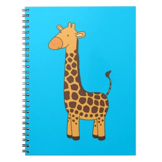 Cute Cartoon Giraffe Notebook