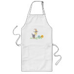Cute Cartoon Goat and Flowers Cooking Apron