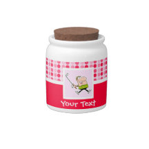 Cute Cartoon Golfer Candy Dish
