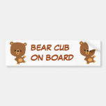 Cute Cartoon 'Good Vibe' Bear Bumper Sticker bumper stickers