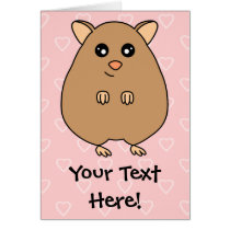 Cute Cartoon Hamster Cards