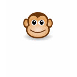 Cute Cartoon Happy Monkey Face T-shirts