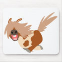 Cute Cartoon Happy Pinto Pony mousepad