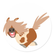 Cute Cartoon Happy Pinto Pony sticker by Lioness_Graphics Cute Cartoon Happy Pinto Pony sticker
