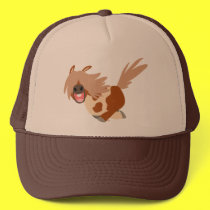 Cute Cartoon Happy Pinto Pony Trucker Hat