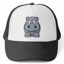 Cute Cartoon Hippo Trucker Hat
