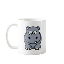 Cute Cartoon Hippo Coffee Mugs