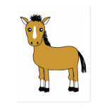 Cute Cartoon Horse Post Card