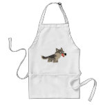 Cute Cartoon Hungry Wolf  Cooking Apron