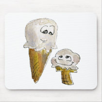 Cute Cartoon Ice Cream Cones mousepads by zooogle Cute Cartoon Ice Cream Cones mousepads