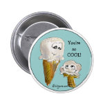 Cute Cartoon Ice Cream Cones buttons