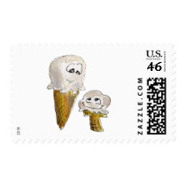 Cute Cartoon Ice Cream Cones Stamps