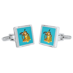 Cute Cartoon Jaguars In Love Cufflinks