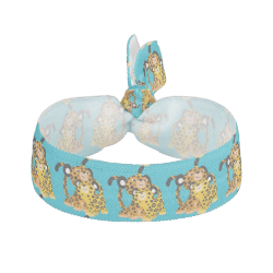 Cute Cartoon Jaguars In Love Hair Tie