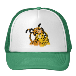 Cute Cartoon Jaguars In Love Hat