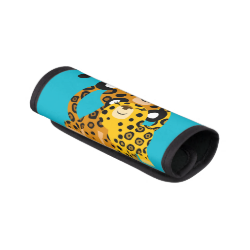 Cute Cartoon Jaguars In Love Luggage Handle Wrap