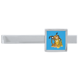 Cute Cartoon Jaguars In Love Tie Bar