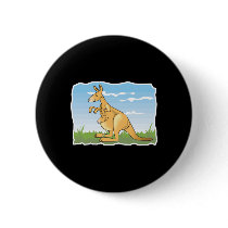 cute cartoon kangaroo and baby pins