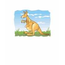 cute cartoon kangaroo and baby t-shirts by doonidesignsanimals cute cartoon kangaroo and baby t-shirts