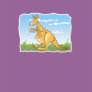 cute cartoon kangaroo and baby