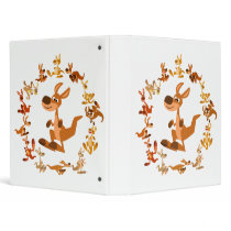 Cute Cartoon Kangaroos Mandala Avery Binder