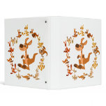 Cute Cartoon Kangaroos Mandala Avery Binder