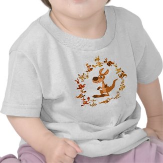 Cute Cartoon Kangaroos Mandala Baby T-Shirt shirt