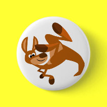 Der Somersault-Knopf-Abzeichen des netten Karikatu buttons